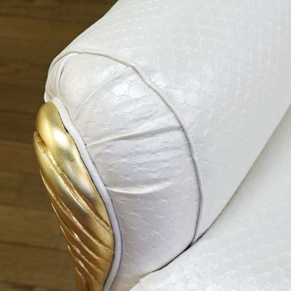 レオナルド 二人掛けソファー  レザー アイボリー イタリア キャメル