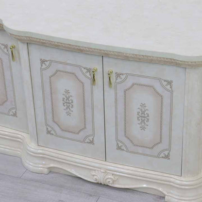 サルタレッリ アマルフィ 4ドアテレビボード 160cm アイボリー ローボード テレビ台