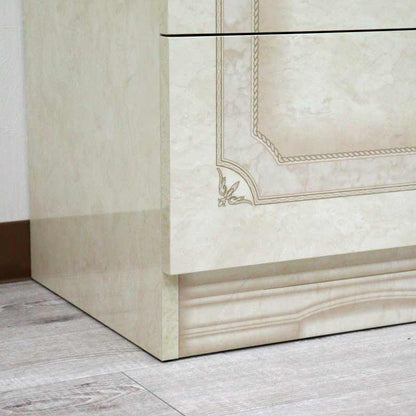 サルタレッリ アマルフィ ワイドチェスト アイボリー 6引出 ダブルドレッサー