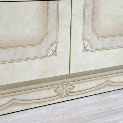 サルタレッリ アマルフィ ワイドチェスト アイボリー 6引出 ダブルドレッサー