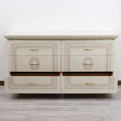 サルタレッリ アマルフィ ワイドチェスト アイボリー 6引出 ダブルドレッサー