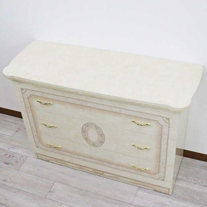 サルタレッリ アマルフィ ワイドチェスト アイボリー 3引出 シングルドレッサー