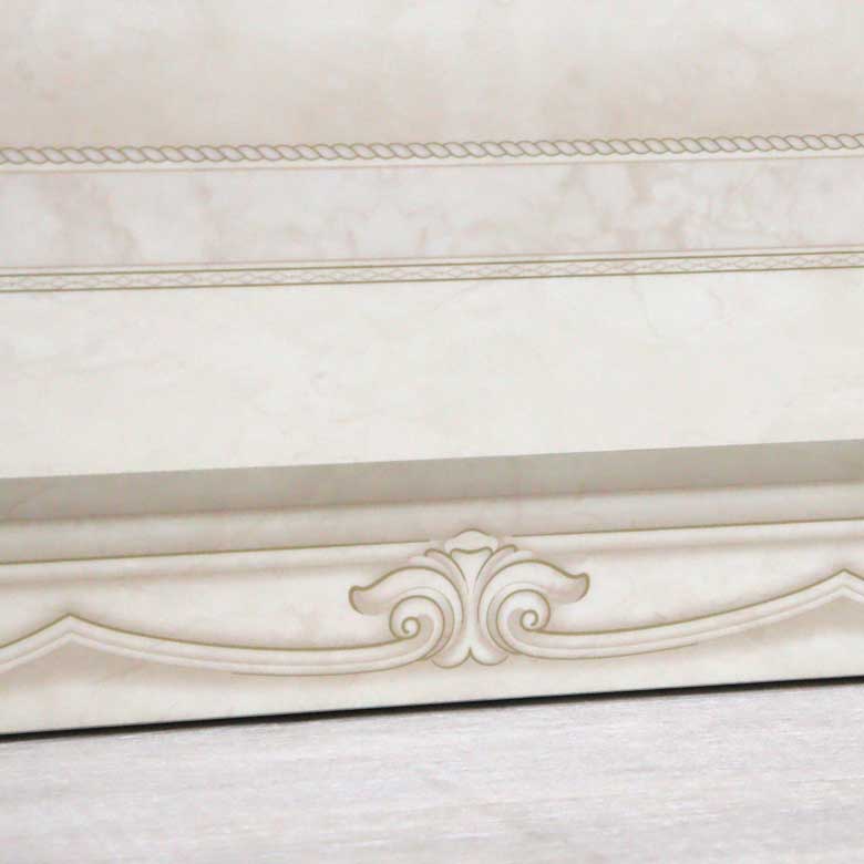 サルタレッリ アマルフィ ワイドチェスト アイボリー 3引出 シングルドレッサー