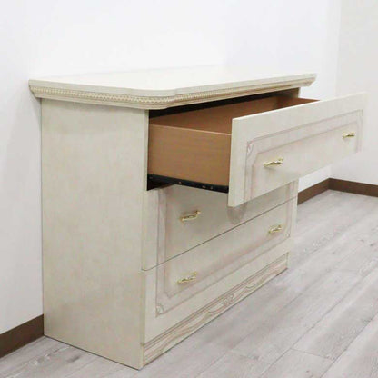 サルタレッリ アマルフィ ワイドチェスト アイボリー 3引出 シングルドレッサー