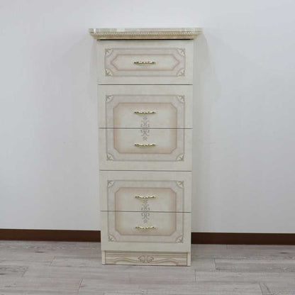 サルタレッリ アマルフィ 5段チェスト  アイボリー 5引出 リビングチェスト