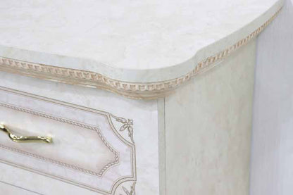 サルタレッリ アマルフィ 5段チェスト  アイボリー 5引出 リビングチェスト