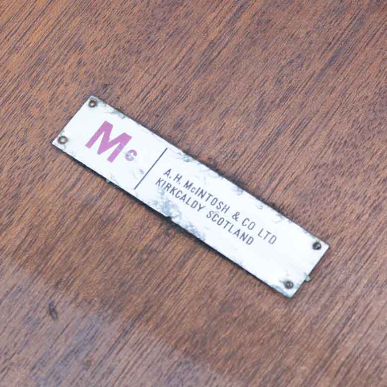 ダイニングテーブル ラウンド 伸長式 マッキントッシュ イギリス チーク