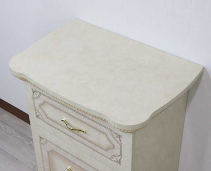 サルタレッリ アマルフィ 3段チェスト  アイボリー 3引出 ナイトテーブル