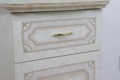 サルタレッリ アマルフィ 3段チェスト  アイボリー 3引出 ナイトテーブル