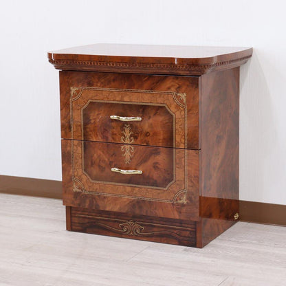 アウトレット サルタレッリ アマルフィ 2段チェスト 60cm ナイトテーブル  ウォールナット