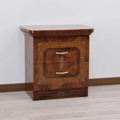 アウトレット サルタレッリ アマルフィ 2段チェスト 60cm ナイトテーブル  ウォールナット