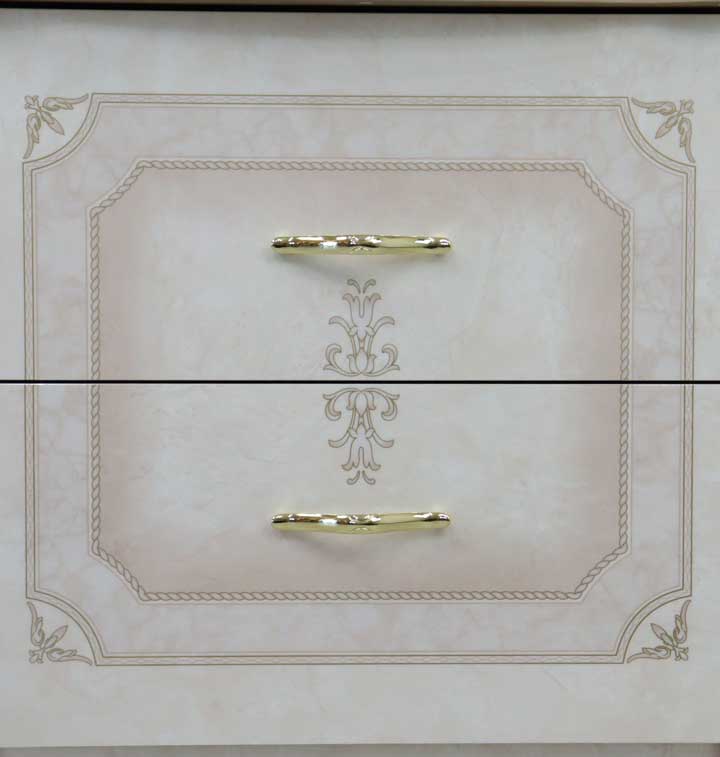 サルタレッリ アマルフィ 2段チェスト  アイボリー 2引出 ナイトテーブル