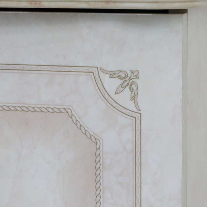 サルタレッリ アマルフィ 2段チェスト  アイボリー 2引出 ナイトテーブル