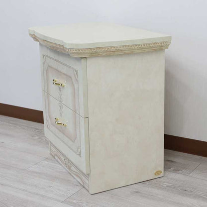 サルタレッリ アマルフィ 2段チェスト  アイボリー 2引出 ナイトテーブル