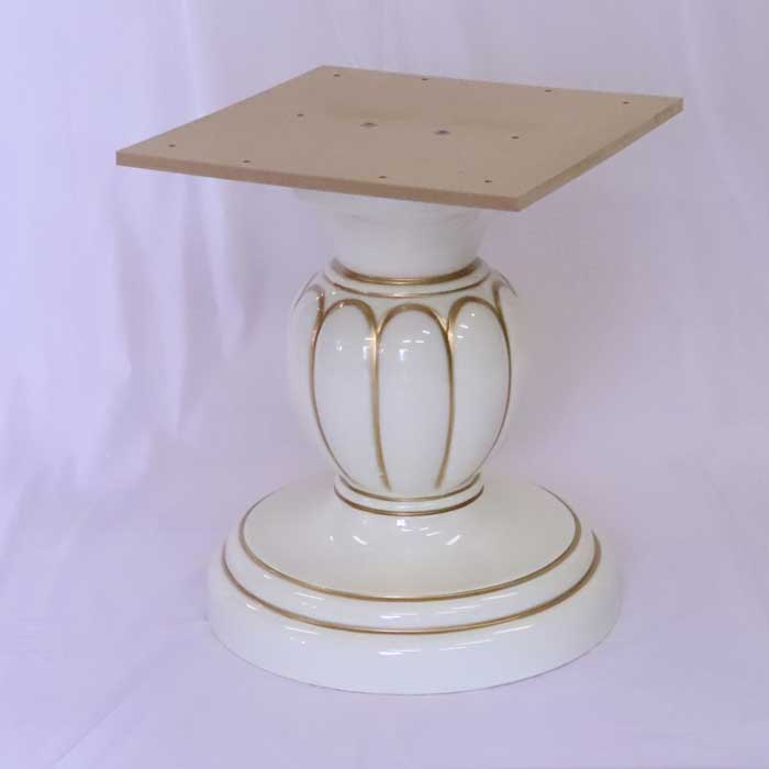 レオナルド 伸長式 ダイニングテーブル アイボリー イタリア キャメル 円形