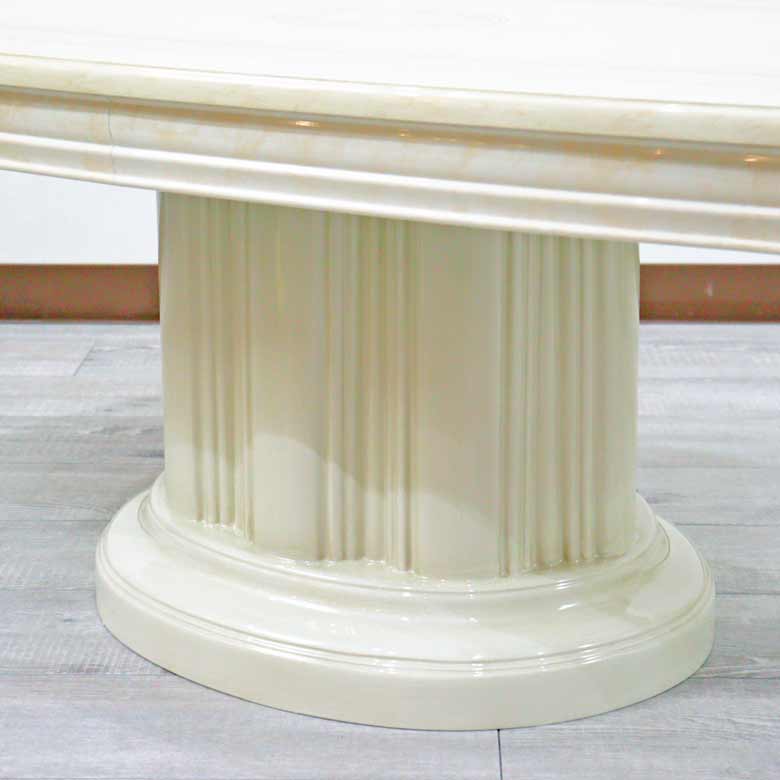 サルタレッリ アマルフィ センターテーブル 115cm アイボリー ローテーブル