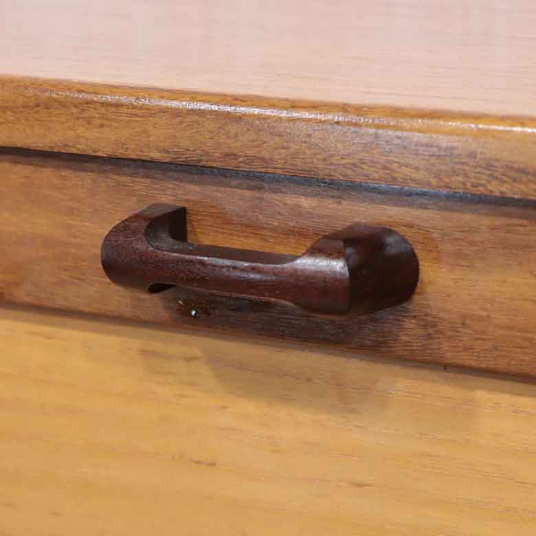 イギリス ヴィンテージ チーク材 ライティングビューロー付き キャビネット サイドボード