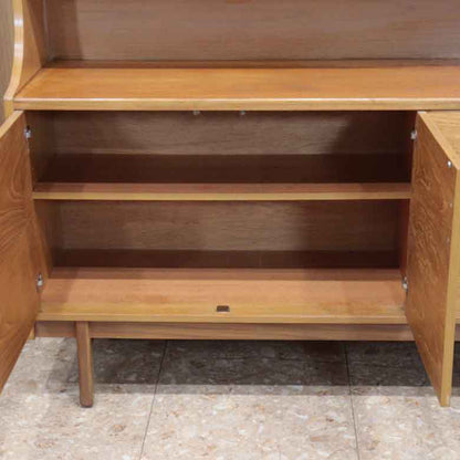 イギリス ヴィンテージ チーク材 ライティングビューロー付き キャビネット サイドボード