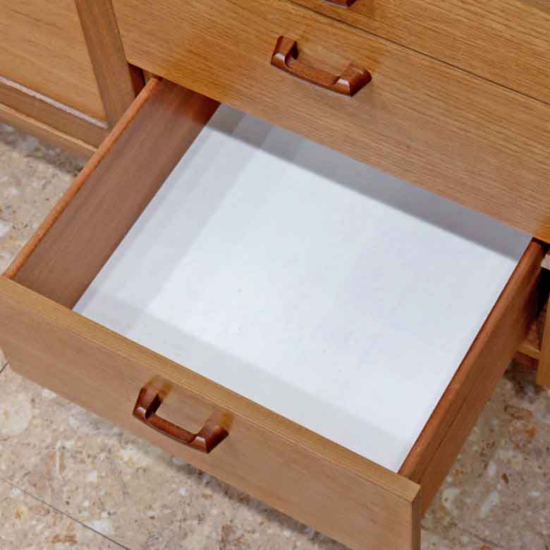 イギリス ヴィンテージ チーク材 ライティングビューロー付き キャビネット サイドボード