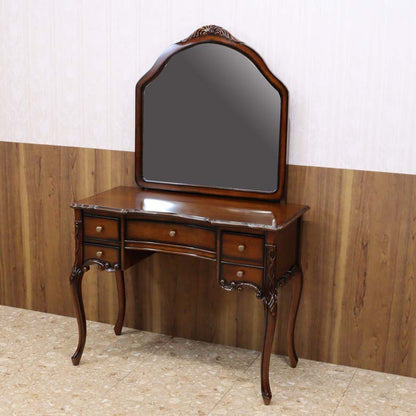 ドレッサー 1面鏡 猫脚 マホガニー 鏡台 木製