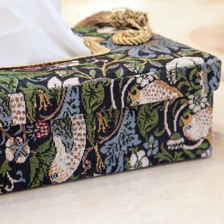 ロイヤルアーデン ティッシュケース バード＆ストロベリー いちご泥棒