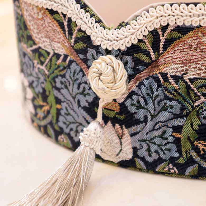 ロイヤルアーデン オーバル小物入れ バード＆ストロベリー いちご泥棒