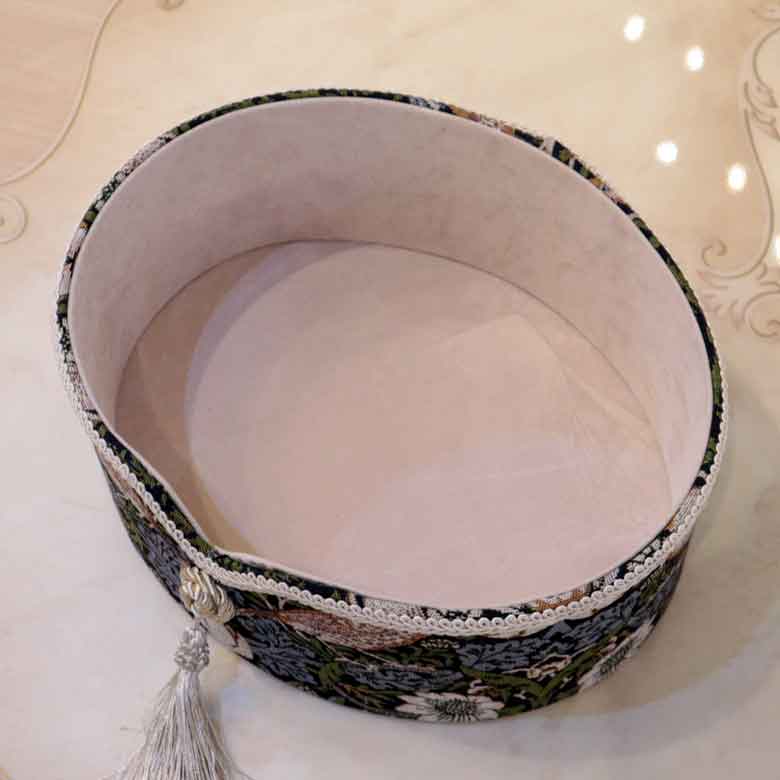 ロイヤルアーデン オーバル小物入れ バード＆ストロベリー いちご泥棒