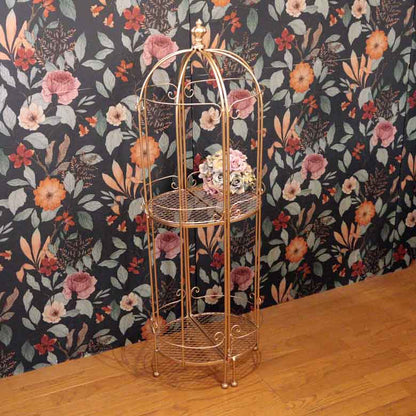 円形シェルフ アルミ バードケージL シャンパンゴールド