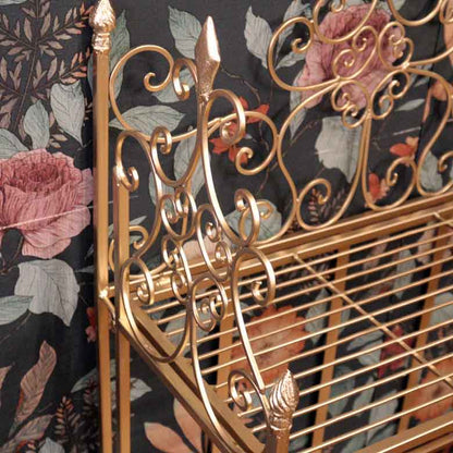 3段シェルフ アルミ 折り畳み シャンパンゴールド