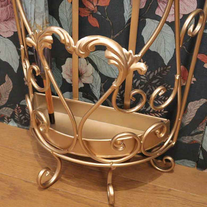 傘立て アンブレラスタンド ハーフ シャンパンゴールド アンティーク ヴィンテージ