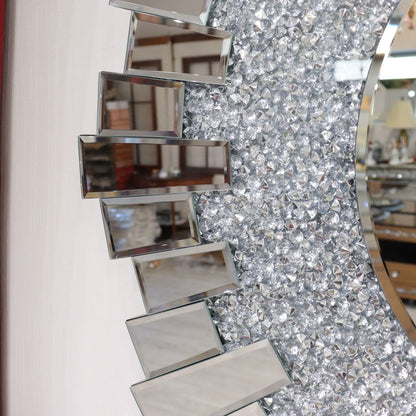 ミラー家具 壁掛けミラー LED 100cm 円形 鏡 グラムスタイル ミラーA