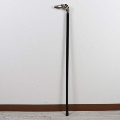 ステッキ シルバー ドッグ 杖 ウォーキングスティック ウォーキングステッキ シルバー イタリア製