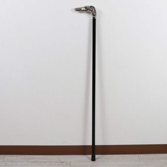 ステッキ シルバー ドッグ 杖 ウォーキングスティック ウォーキングステッキ シルバー イタリア製