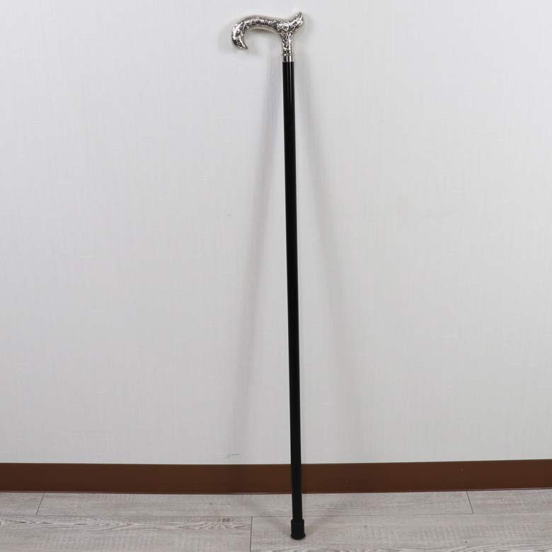 ステッキ シルバー 杖 ウォーキングスティック ウォーキングステッキ シルバー イタリア製