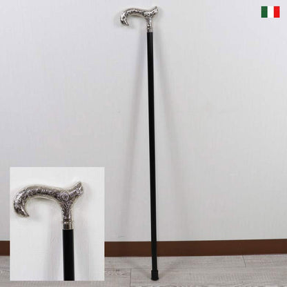 ステッキ シルバー 杖 ウォーキングスティック ウォーキングステッキ シルバー イタリア製