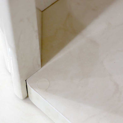 サルタレッリ アマルフィ 2ドアオープンキャビネット アイボリー ブックケース カップボード