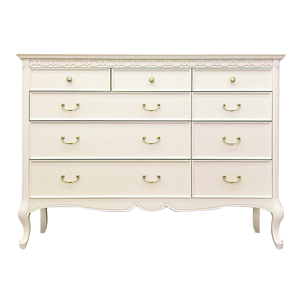 ローチェスト 120cm幅 東海家具 白家具 姫 プリンセス おしゃれ かわいい フルール 783239