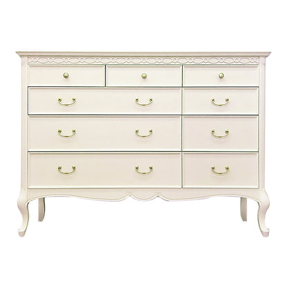 ローチェスト 120cm幅 東海家具 白家具 姫 プリンセス おしゃれ かわいい フルール 783239