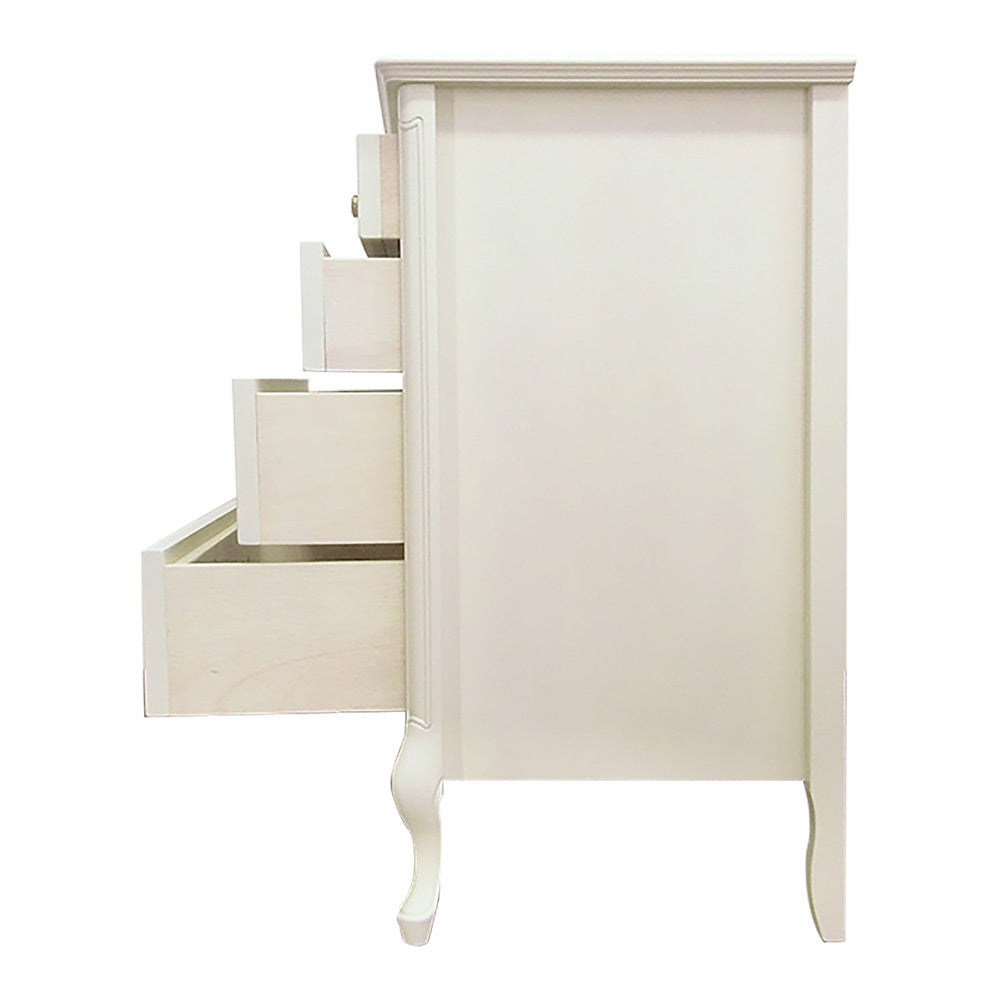 ローチェスト 120cm幅 東海家具 白家具 姫 プリンセス おしゃれ かわいい フルール 783239