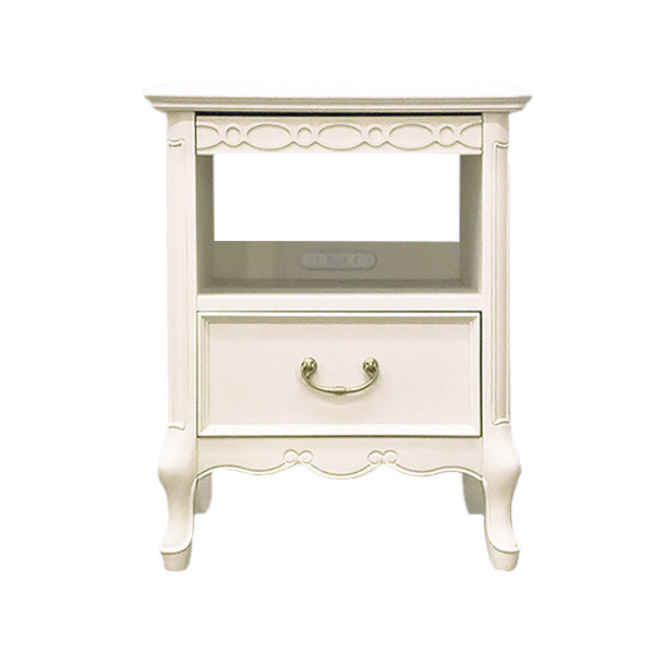 ナイトテーブル オープンチェスト アンティークホワイト 白家具 姫 プリンセス おしゃれ かわいい 東海家具 フルール 783277