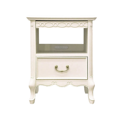 ナイトテーブル オープンチェスト アンティークホワイト 白家具 姫 プリンセス おしゃれ かわいい 東海家具 フルール 783277
