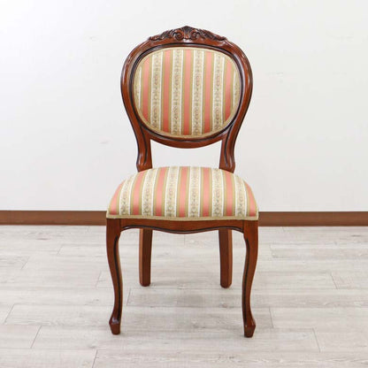 イタリア ダイニングチェア 猫脚 ピンクストライプ ROSA