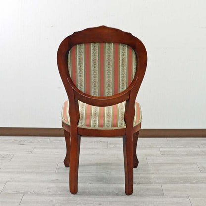 イタリア ダイニングチェア 猫脚 ピンクストライプ ROSA