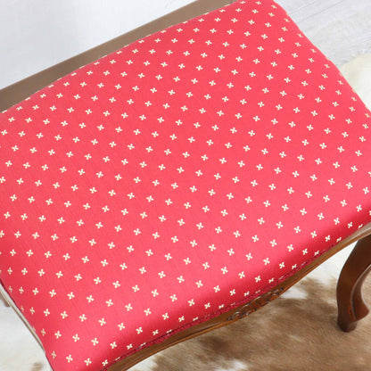 イタリア スツール 猫脚 レッド オットマン 補助椅子 玄関用