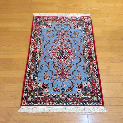 ペルシャ絨毯 115x74cm イスファハン カーペット ラグ 玄関マット persian rug バヤットノマド