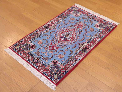 ペルシャ絨毯 115x74cm イスファハン カーペット ラグ 玄関マット persian rug バヤットノマド