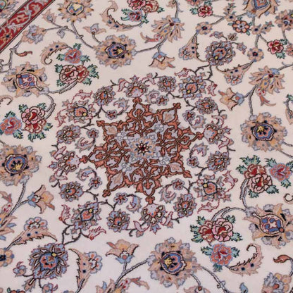 ペルシャ絨毯 206x126cm イスファハン カーペット ラグ 玄関マット persian rug バヤットノマド