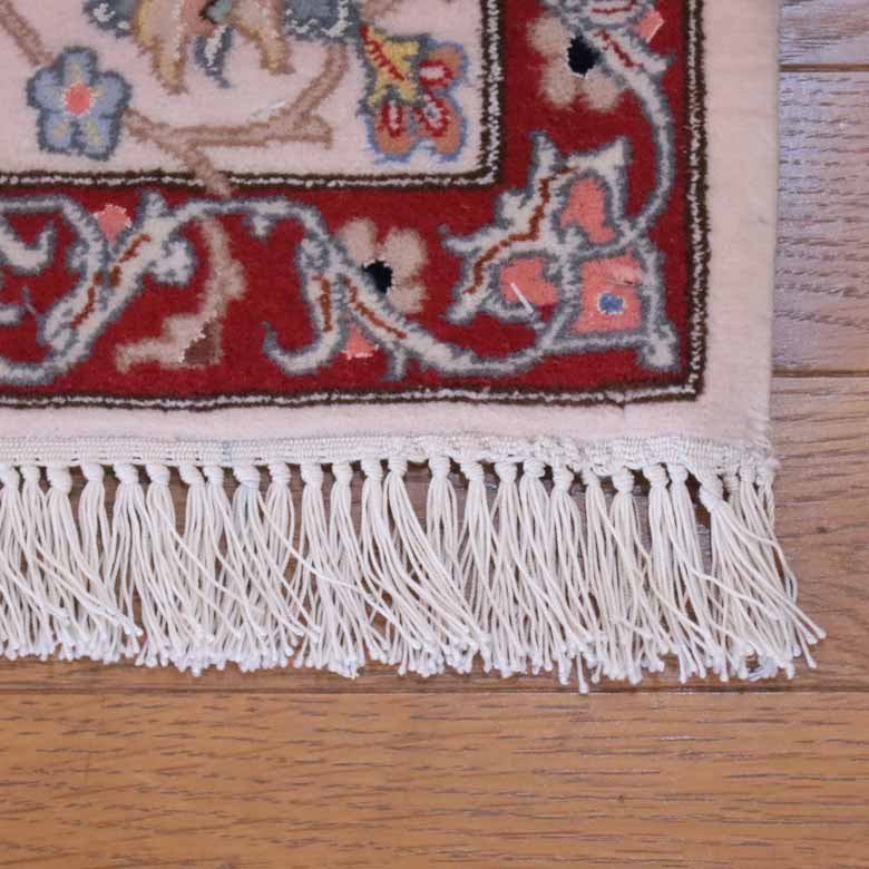 ペルシャ絨毯 206x126cm イスファハン カーペット ラグ 玄関マット persian rug バヤットノマド