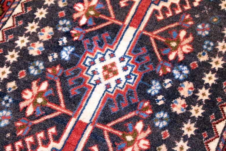 ペルシャ絨毯 90 x 60 ヤラメ カーペット ラグ 玄関マット persian rug