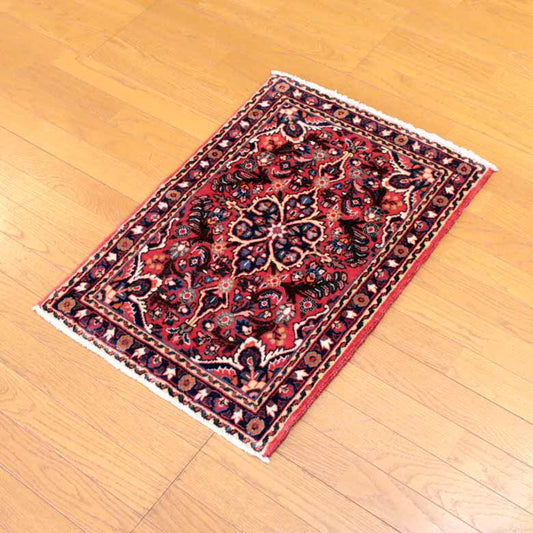 ペルシャ絨毯 80 x 60 ハマダン カーペット ラグ 玄関マット persian rug バヤットノマド